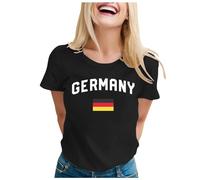 Mujer Camiseta 2026 Mujer Camiseta con Cuello en V, Manga Corta, Ajuste Holgado, Casual, Moda, Top Color Sólido Cuello Redondo Tops Blancos, Negro , M