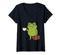 Mujer Camiseta agotada Divertida cansada desgastada. Desgastado agotado Camiseta Cuello V
