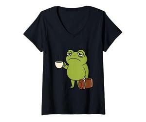 Mujer Camiseta agotada Divertida cansada desgastada. Desgastado agotado Camiseta Cuello V