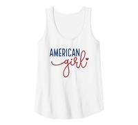 Mujer Camiseta americana roja blanca azul linda patriótica 4 de julio Camiseta sin Mangas
