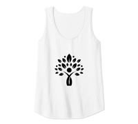 Mujer Camiseta blanca de árbol para mujer, camiseta gráfica blanca Camiseta sin Mangas