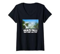 Mujer Camiseta Cataratas del Iguazú - Brazil Travel Camiseta Cuello V
