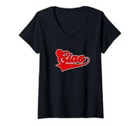 Mujer Camiseta Ciao Italian Ciao Hello Italy, Ciao Italian Camiseta Cuello V