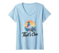 Mujer Camiseta con Diseño De Palomas Y Pájaros Camiseta Cuello V