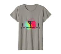 Mujer Camiseta con latido del corazón para bailar y bailar Camiseta