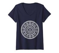 Mujer Camiseta de aceite esencial doTERRA O Mandala Camiseta Cuello V