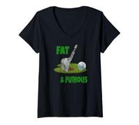Mujer Camiseta de Golf Divertida para golfistas Malos Camiseta Cuello V