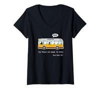 Mujer Camiseta de Regalo Afro Equality Rosa Freedom Civil Rights Parks Camiseta Cuello V