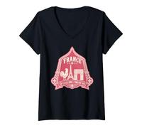 Mujer Camiseta de Regalo de Viaje France is Calling and I Must Go Camiseta Cuello V