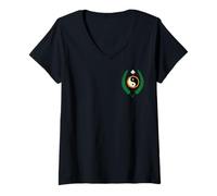 Mujer Camiseta de Regalo para Entrenamiento en un Dojo de Artes Marciales Estilo Kajukenbo Camiseta Cuello V
