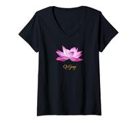 Mujer Camiseta de Tai Chi y Qi Gong para Instructores y practicantes Camiseta Cuello V