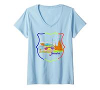 Mujer Camiseta del Barcelona, Equipo Deportivo de fútbol, fútbol Barca Camiseta Cuello V