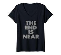 Mujer Camiseta Doomed Apocalypse The End Is Near Camiseta Cuello V