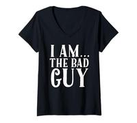 Mujer Camiseta I Am The Bad Guy Camiseta Cuello V