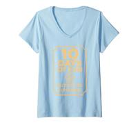 Mujer Camiseta Kansas Fair 10 días de diversión Hutch KS Ferris Wheel Camiseta Cuello V