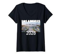 Mujer Camiseta Los Ángeles 2028 Camiseta Cuello V