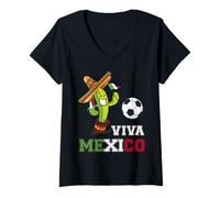 Mujer Camiseta Mexico Mundial 2018-Camiseta Divertida Camiseta Cuello V