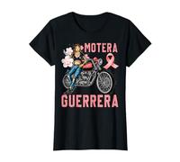 Mujer Camiseta Motera guerrera lucha contra el Cáncer de Mama Camiseta