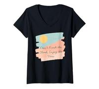 Mujer Camiseta Motivacional Don't Rush The Climb Enjoy The View Camiseta Cuello V