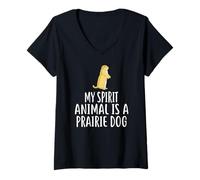 Mujer Camiseta My Spirit Animal Is A Prairie Dog Prairie Dogs Camiseta Cuello V