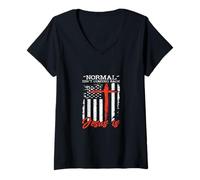 Mujer Camiseta Normal Is Not Coming Back Jesus Is Camiseta Cuello V