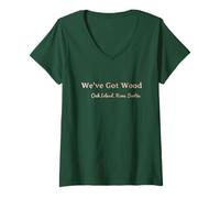 Mujer Camiseta Oak Island Curse We've Got Wood Temporada 6 Camiseta Cuello V