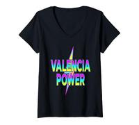 Mujer Camiseta Orgulloso De Ser Valenciano Valencia Poder Camiseta Cuello V