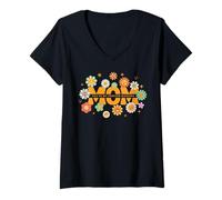 Mujer Camiseta para el día de la madre con diseño de flores para mamá eres mi bendición Camiseta Cuello V