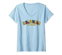 Mujer Camiseta para fanáticos del fútbol 2026 Colombia Vamos Colombia Camiseta Cuello V