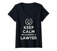 Mujer Camiseta para Hombre y Mujer con Texto en inglés Law Student Lawyer Almost A Lawyer Gift Camiseta Cuello V