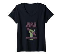 Mujer Camiseta Slack is Beautiful Camiseta Cuello V