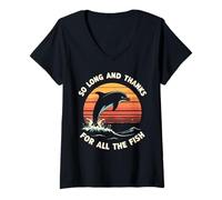 Mujer Camiseta So Long and Thanks for All the Fish Camiseta Cuello V