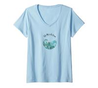 Mujer Camiseta Take me to The Ocean Linda Playera de Vacaciones en la Playa Camiseta Cuello V