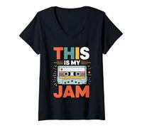 Mujer Camiseta This Is My Jam Camiseta Cuello V