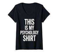 Mujer Camiseta This Is My Psychology Camiseta Cuello V