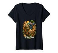 Mujer Camiseta Vintage de Australia G'day Mate con Canguro y Koala Camiseta Cuello V