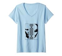 Mujer Camisetas de Aliens para Hombre, Camiseta de ADN de los Humanos Son alienígenas Camiseta Cuello V