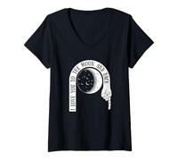 Mujer Camisetas de diseño gráfico Cool Space Love, I Love You to The Moon Camiseta Cuello V
