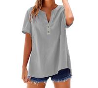 Mujer Camisetas Manga Corta Escote Blusas De Larga Camiseta Verano Vestir Azul Amarillas Gap Blusa Blanca Algodon Talla 46 Playa Con Estampado Negra Cortas Camisa Y