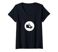 Mujer Canada Mapa Canadiense Camiseta Cuello V
