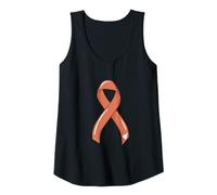 Mujer Cáncer uterino Cinta Superviviente Fighter Quimio Endometrial Camiseta sin Mangas