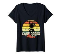 Mujer Cane Corso Mom Camisa Vintage Design Dog Camiseta Cuello V