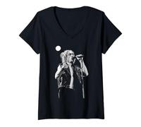 Mujer Cantante De Los Chiflados Iggy Pop Reading Festival Instinto Camiseta Cuello V
