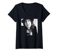 Mujer Cantante de Rock Frankie Miller Darlin Duffy Archivo Fotografía Camiseta Cuello V