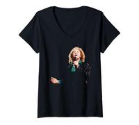 Mujer Cantante de Simply Red Stars Mick Hucknall 1996 Camiseta Cuello V