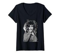Mujer Cantante De Soul De Los 80 En Gira Mundial En Vivo 1987 Camiseta Cuello V