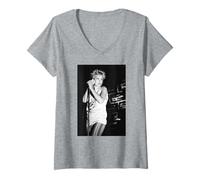 Mujer Cantante Kim Wilde Kids In America Live 1982 Tour Camiseta Cuello V