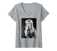 Mujer Cantante Kim Wilde You Keep Me Hangin 'On Live 1982 Camiseta Cuello V
