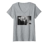 Mujer Cantante New Wave En Gira En Vivo 1988 Camiseta Cuello V