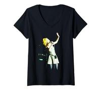 Mujer Cantante Pop 80s De Gira En Vivo 1995 Camiseta Cuello V